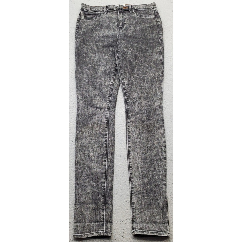 Dittos Legging Jeans Womens 27 Gray Denim Acid Wash High Rise Skinny Leg Grunge